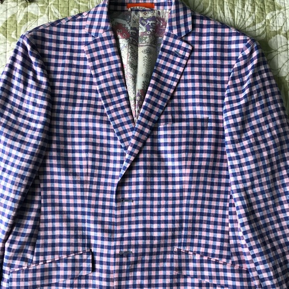 TALLIA Other - Men’s Blazer 42R.  Pink and Blue.  NWOT.